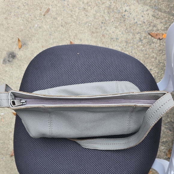 The Sak Gray Leather Satchel - Picture 8 of 9